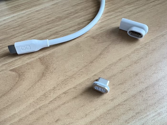 USB-C マグネット変換アダプタ（L字タイプ）
